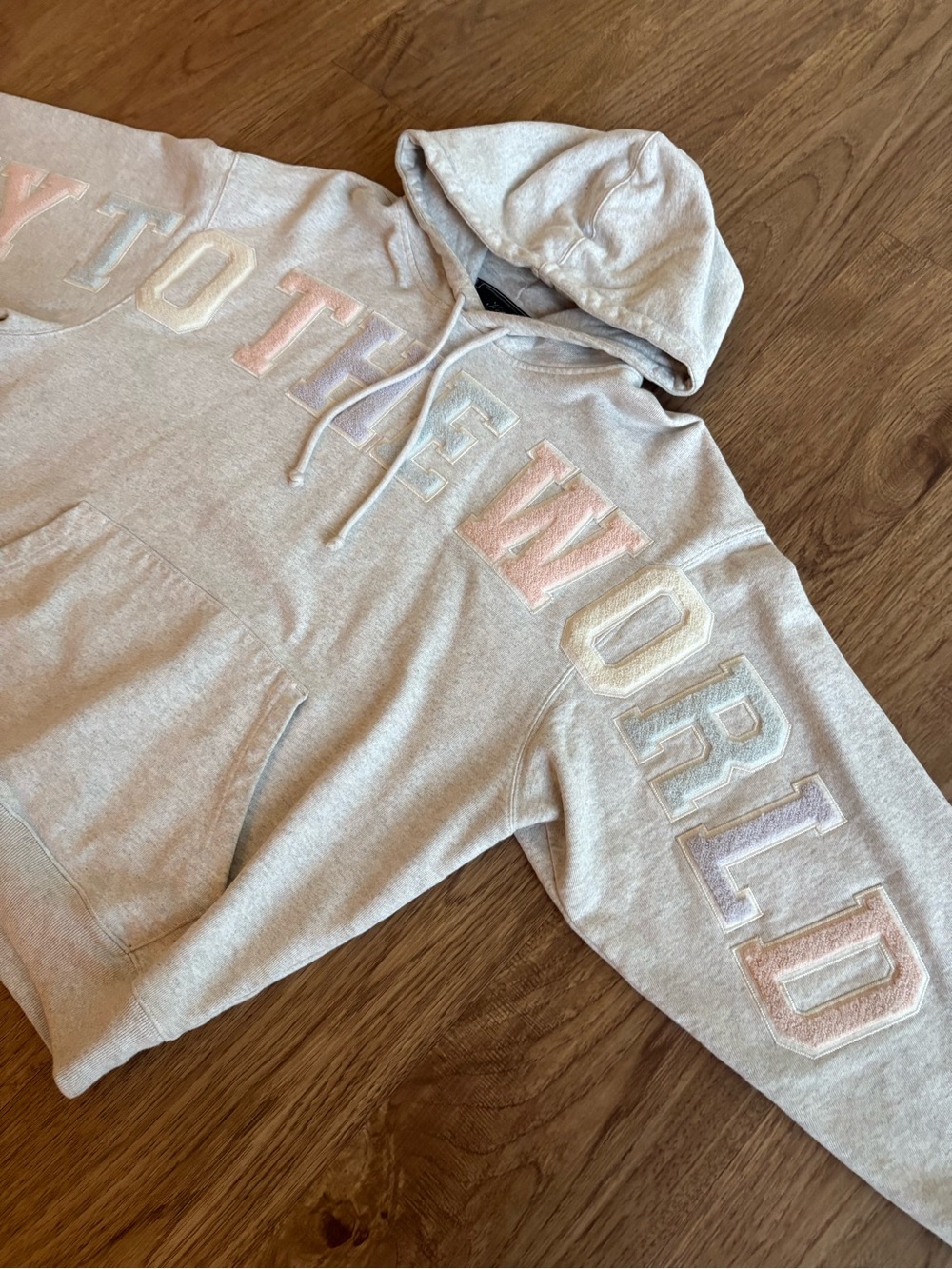 Keith ‘NYC To The World’ Hoodie Grey - Picture 2 of 7